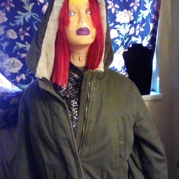 Ardene Army Green Winter Coat - Picture 2 of 4